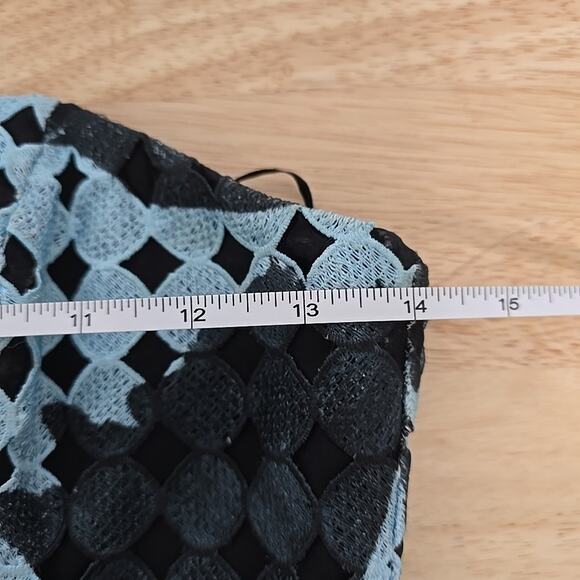 SACHIN & BABI Noir Black Blue Strapless Embellished Prom Dress Midi‎ US Size 0 - Picture 5 of 10